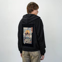 catsune patch on male essential zip hoodie in after hours
