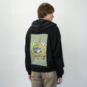 catteart patch on male essential zip hoodie in after hours