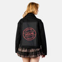 certifiedinsane patch on female atelier canvas jacket in nightfall