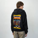 chessboxin patch on male essential zip hoodie in after hours