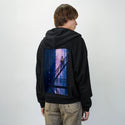chilljoy patch on male essential zip hoodie in after hours