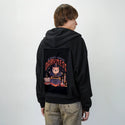 choosedarkness patch on male essential zip hoodie in after hours