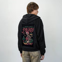 christmasplants patch on male essential zip hoodie in after hours