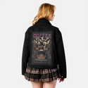 coffeedarkliquid patch on female atelier canvas jacket in nightfall