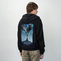 connectorii patch on male essential zip hoodie in after hours
