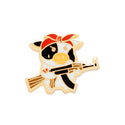 Vegan Thug Cow Pin