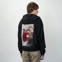crimsonwhisperer patch on male essential zip hoodie in after hours