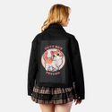 cutebutpsycho patch on female atelier canvas jacket in nightfall