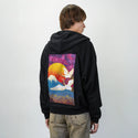 cyberedo patch on male essential zip hoodie in after hours