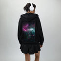 cybervendingmachine patch on female essential zip hoodie in after hours