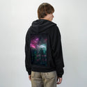 cybervendingmachine patch on male essential zip hoodie in after hours