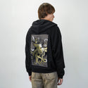 dapperoctopus patch on male essential zip hoodie in after hours