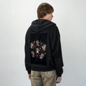 darkcuties patch on male essential zip hoodie in after hours