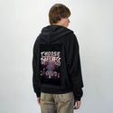 darknesscore patch on male essential zip hoodie in after hours