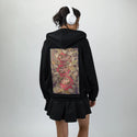 darumatrio patch on female essential zip hoodie in after hours