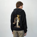 daughterofjoy patch on male essential zip hoodie in after hours