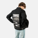 day1journey patch on male og denim jacket in raven