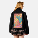 daydream patch on female atelier canvas jacket in nightfall