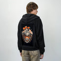 daydreamer patch on male essential zip hoodie in after hours