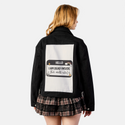 deadbutcute patch on female atelier canvas jacket in nightfall