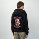 definenaughty patch on male essential zip hoodie in after hours