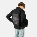descendantsofwitches patch on male og denim jacket in raven