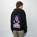 disconnected patch on male essential zip hoodie in after hours
