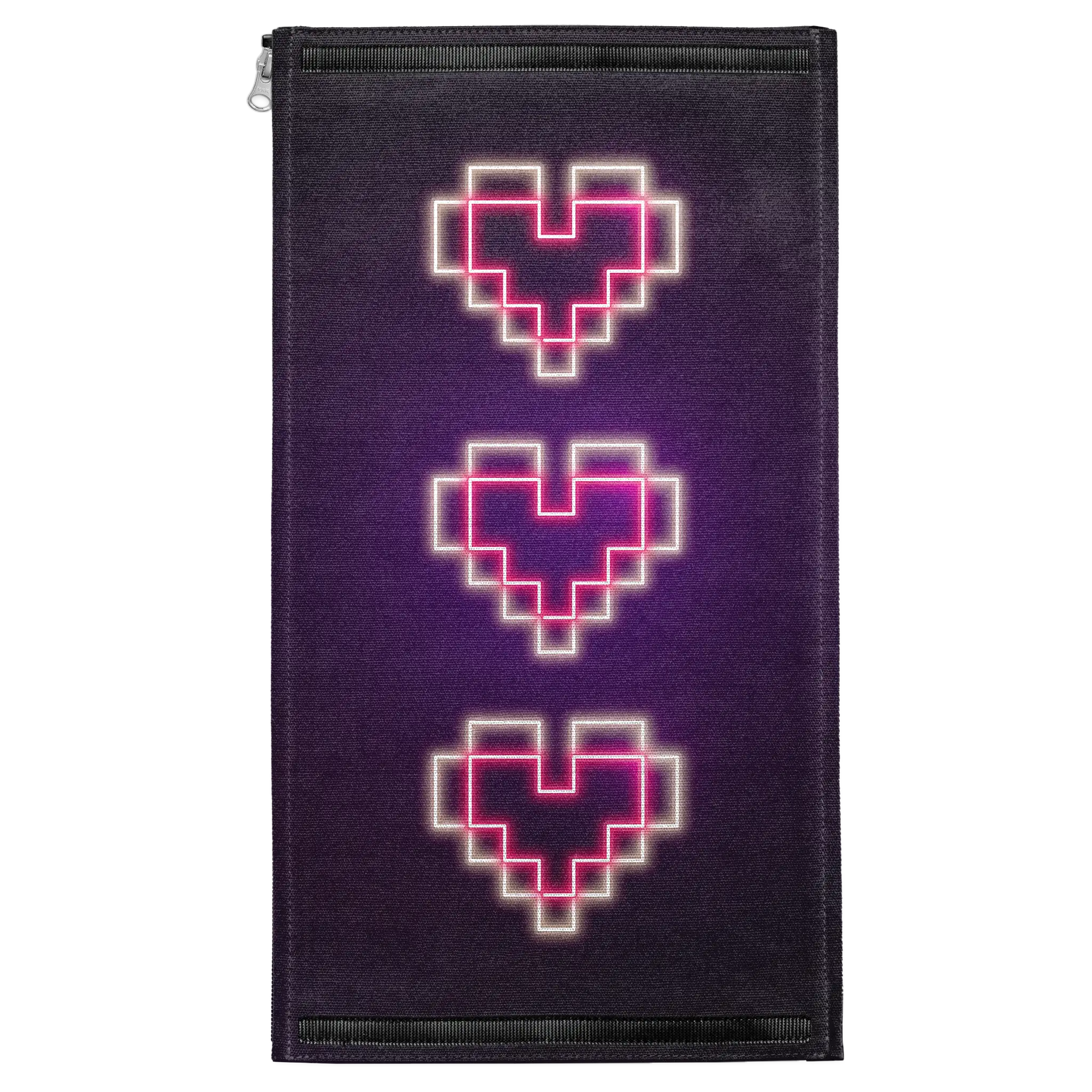 Neon Pixel Hearts Patch