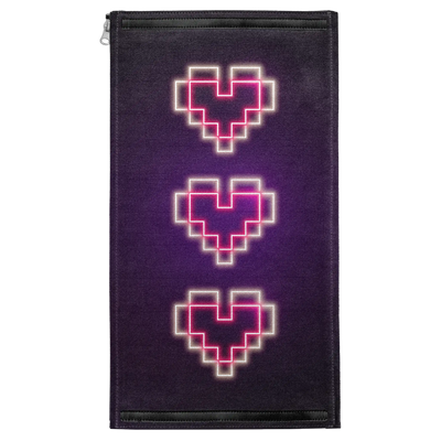 Neon Pixel Hearts Patch