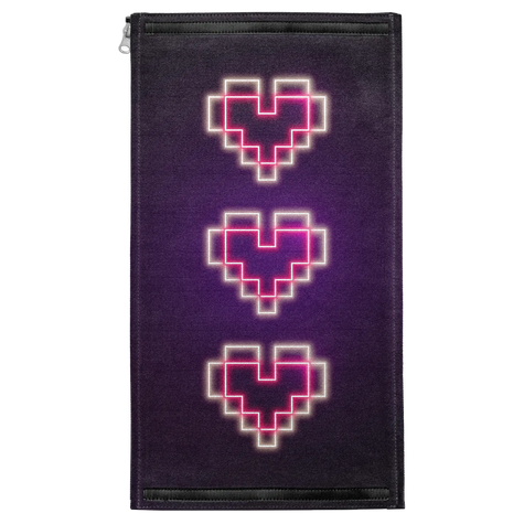 Neon Pixel Hearts Patch