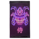 Neon Samurai Mask Patch