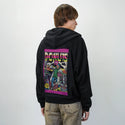 donuts patch on male essential zip hoodie in after hours