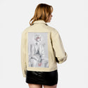 dream patch on female atelier canvas jacket in tan