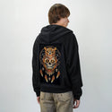 dreamcatcher patch on male essential zip hoodie in after hours