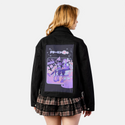 dreaming patch on female atelier canvas jacket in nightfall