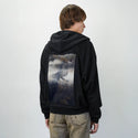 dreamspace patch on male essential zip hoodie in after hours