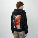 echoofthewild patch on male essential zip hoodie in after hours