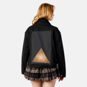 elevation patch on female atelier canvas jacket in nightfall