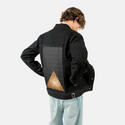 elevation patch on male og denim jacket in raven