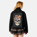 eternalfungi patch on female atelier canvas jacket in nightfall