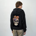 eternalfungi patch on male essential zip hoodie in after hours