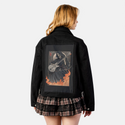 eternalriffs patch on female atelier canvas jacket in nightfall