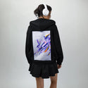 etherealhare patch on female essential zip hoodie in after hours