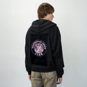 existentialcrisisclub patch on male essential zip hoodie in after hours