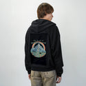 existentialdread patch on male essential zip hoodie in after hours