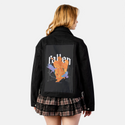 expelledfromheaven patch on female atelier canvas jacket in nightfall