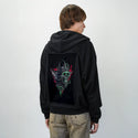 eyeopen patch on male essential zip hoodie in after hours