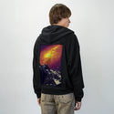 faraway patch on male essential zip hoodie in after hours