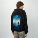 fargalaxy patch on male essential zip hoodie in after hours