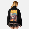 fierytiger patch on female atelier canvas jacket in nightfall